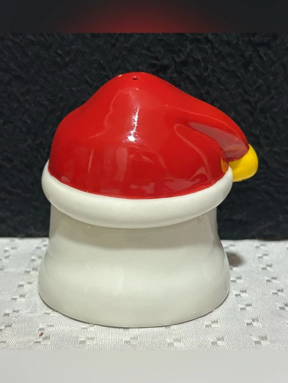 Jingle Bell Santa Salt & Pepper Shakers Christmas Holiday Tableware